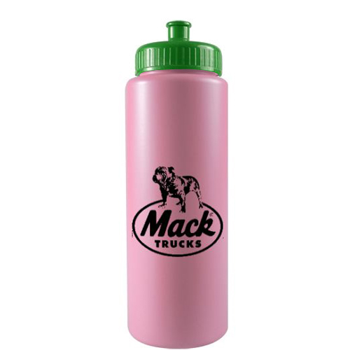 Sports Bottle Colors - BPA Free -32oz Pink/Green