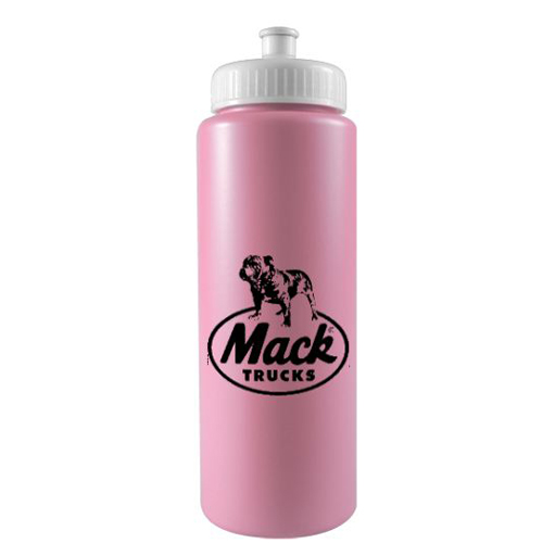 Sports Bottle Colors - BPA Free -32oz Pink/White