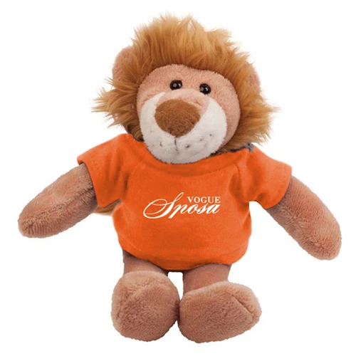 Lion Mascot Stuffed Animal T-Shirt-Orange