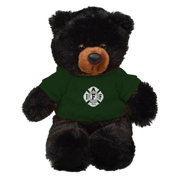 Buster Teddy Bear  Black/Forest Green