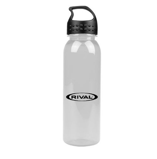 Poly-Pure Bottle with Crest Lid-24 oz Clear