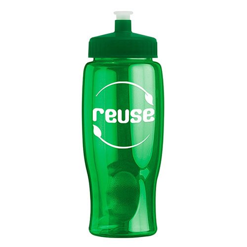 Poly-Pure Bottle BPA-Free 27oz Transparent Green/Green