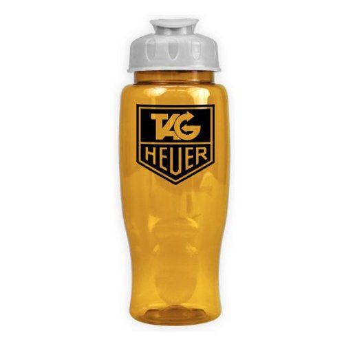 Poly-Pure with Flip Lid 27oz Translucent Yellow/White