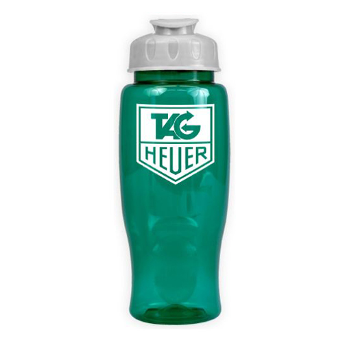 Poly-Pure with Flip Lid 27oz Translucent Teal/White