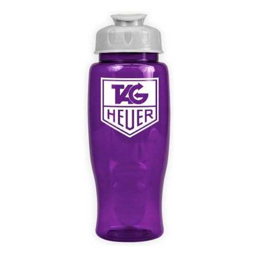 Poly-Pure with Flip Lid 27oz Translucent Violet/White