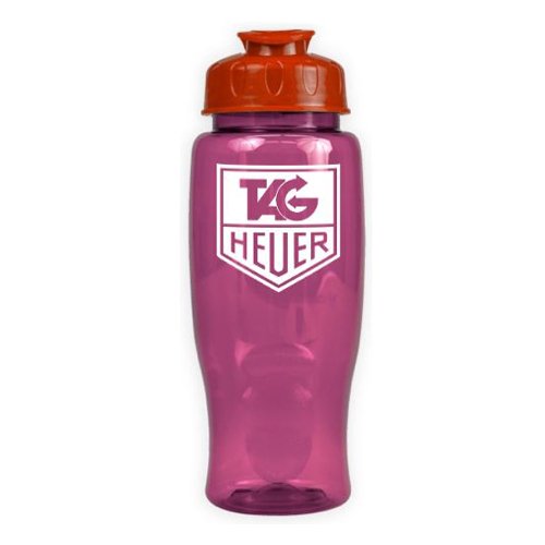 Poly-Pure with Flip Lid 27oz Pink/Orange
