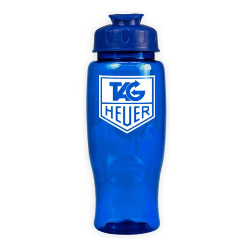 Poly-Pure with Flip Lid 27oz Translucent Blue/Green