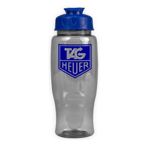 Poly-Pure with Flip Lid 27oz Clear/Blue