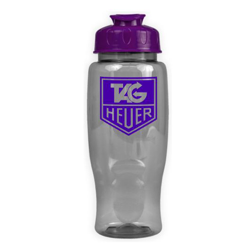 Poly-Pure with Flip Lid 27oz Clear/Violet