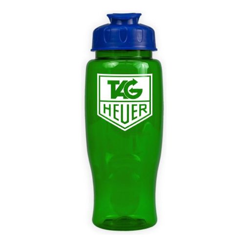 Poly-Pure with Flip Lid 27oz Translucent Green/Blue