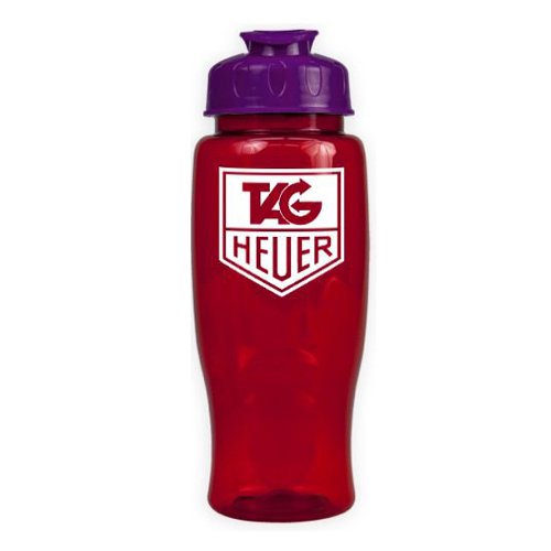 Poly-Pure with Flip Lid 27oz Translucent Red/Violet
