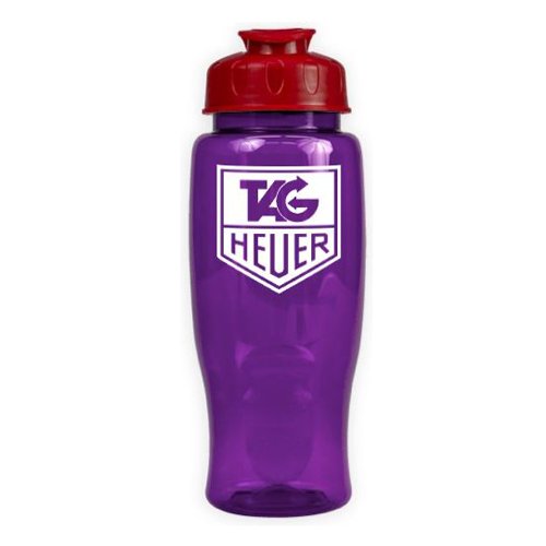 Poly-Pure with Flip Lid 27oz Translucent Violet/Red