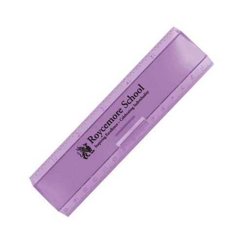 Leading Edge Ruler 6 Inch Translucent Purple