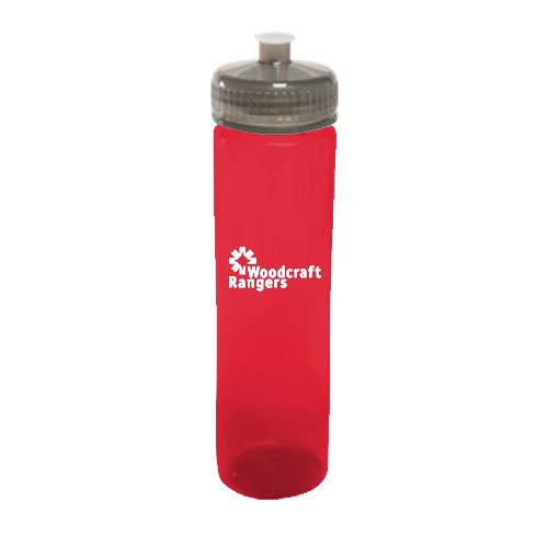 Polysure Refresh Bottle -24 Oz  Translucent Red/Smoke