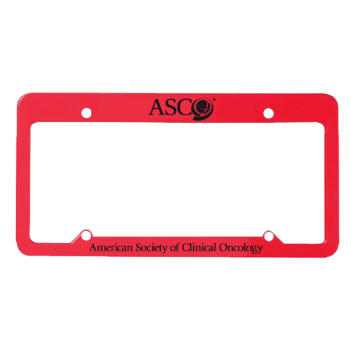 License Plate 4 Hole Frame Red