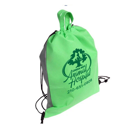 Glide Right Drawstring Backpack Green