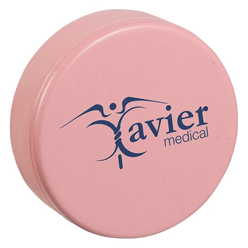 Hockey Puck Stress Reliever Pink