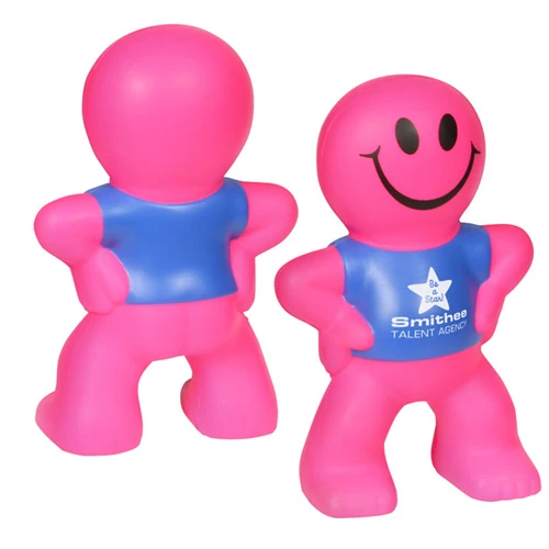 Captain Smiley Stress Reliever Pink