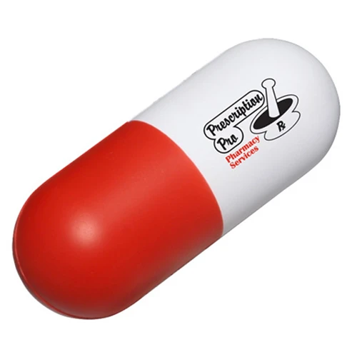 Capsule Stress Ball Red
