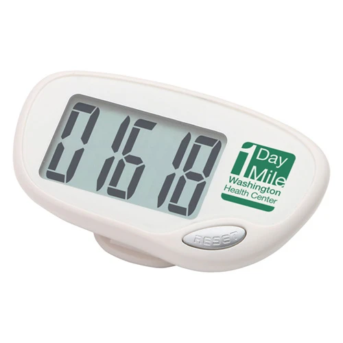 Easy Read Large Screen Pedometer White