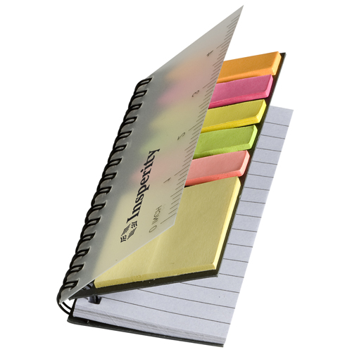 Pocket Jotter with Stickies Black