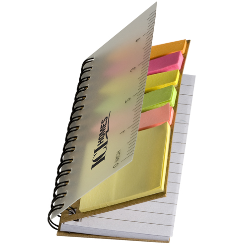 Pocket Jotter with Stickies Natural
