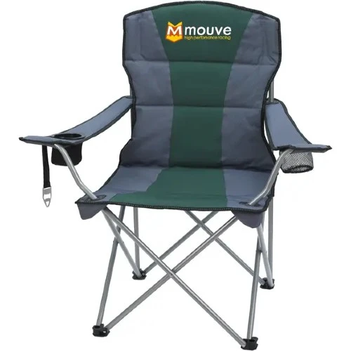 Premium Stripe Chair Green