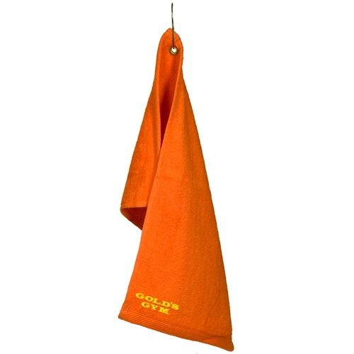 Fingertip Custom Towel with Grommet - Dark Colors Orange