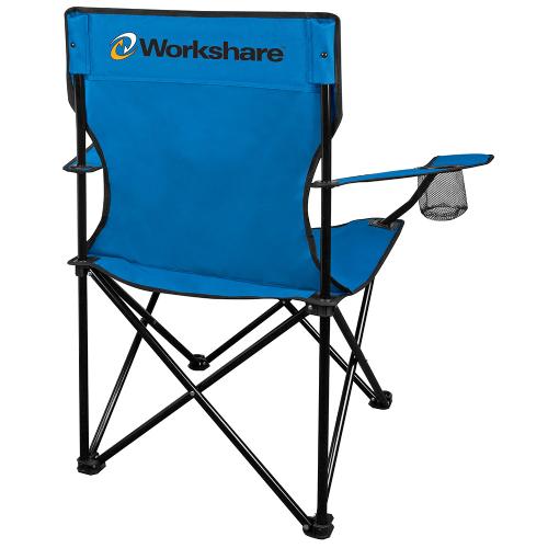 Go Anywhere Fold Up Lounge Chair Blue