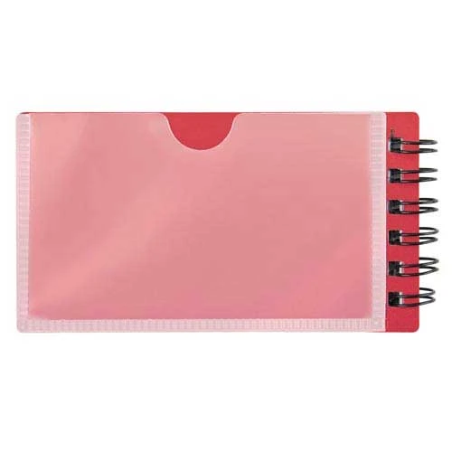 Mini Business Card Jotter Red