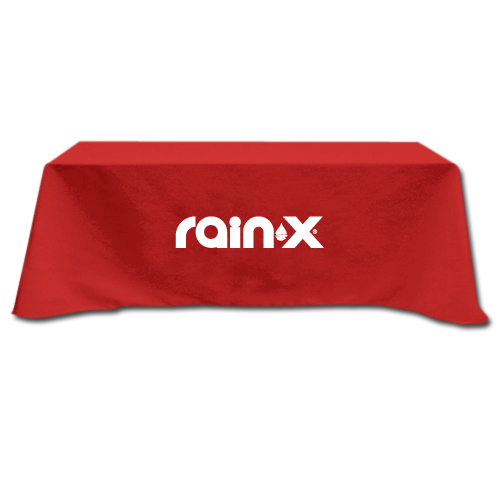Table Cover - Flat 4 Sides Red
