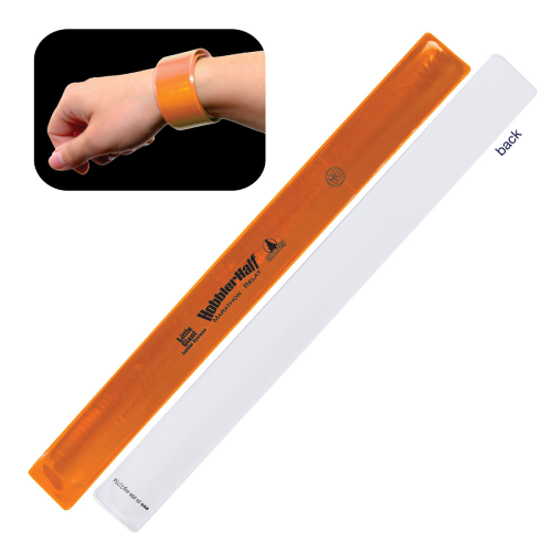 Reflective Safety Slap Bracelet Neon Orange