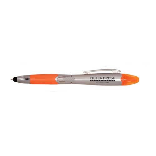 Triple Play Stylus/Pen/Highlighter Orange