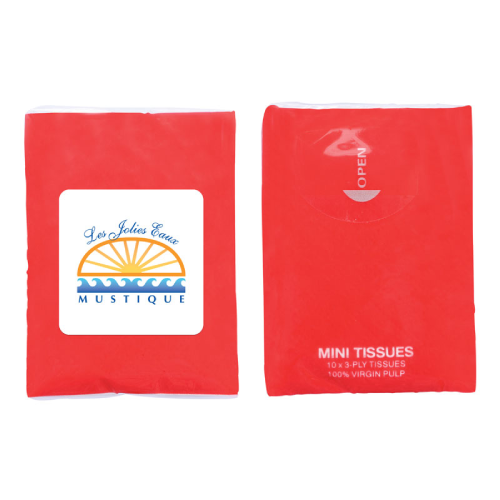 Mini Tissue Packet Red