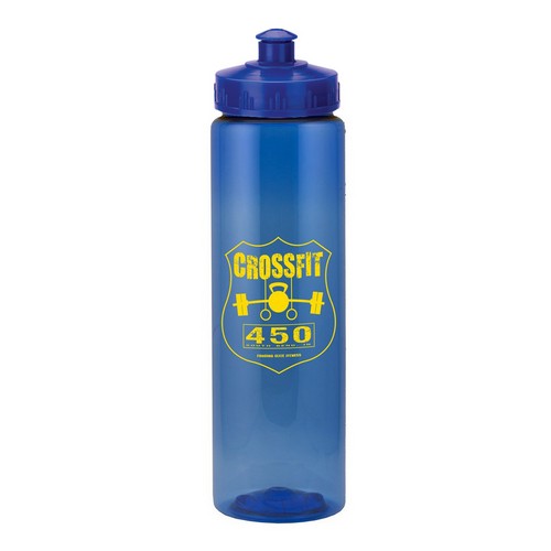 Liberty Plastic Bottle - 25 Ounce Translucent Blue/Blue