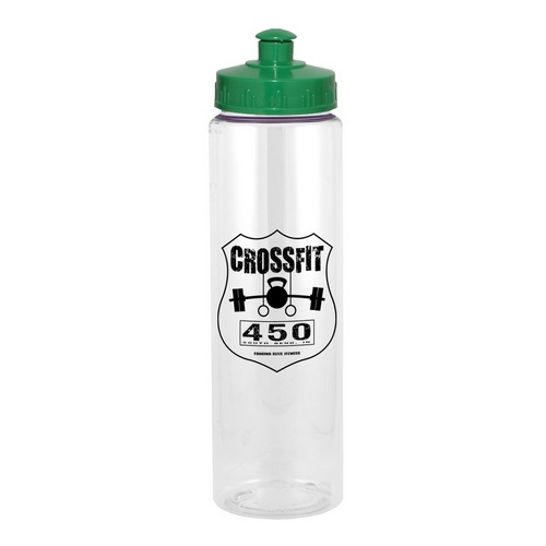 Liberty Plastic Bottle - 25 Ounce Clear/Green