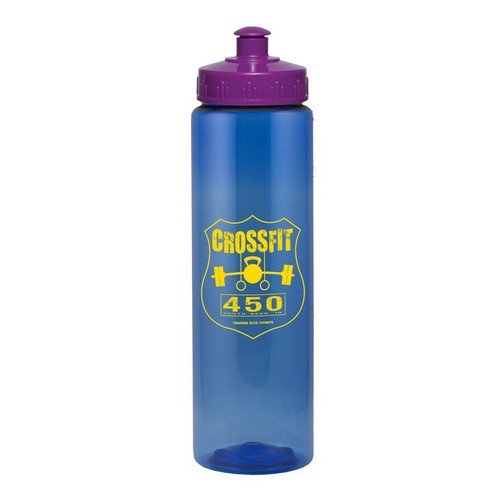 Liberty Plastic Bottle - 25 Ounce Translucent Blue/Purple