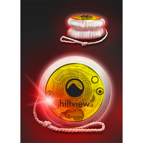 Red LED Lighted YoYo Yellow