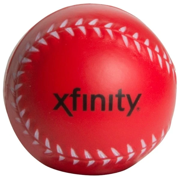 Baseball Squeezie Stress Reliever Red