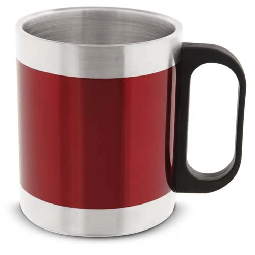 Cafe Franc Steel Mug Red