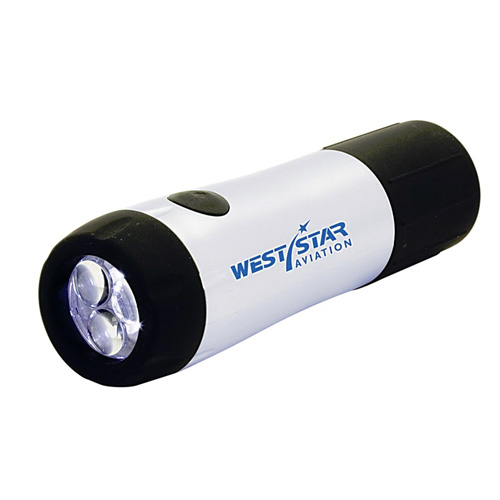 Custom Twist-Charging 3-LED Flashlight 