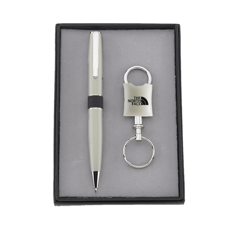 Pen and Pewter Keychain Set