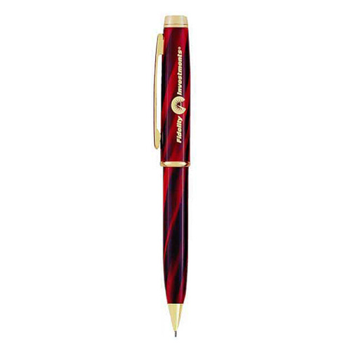 Madison Striped Mechanical Pencil Red