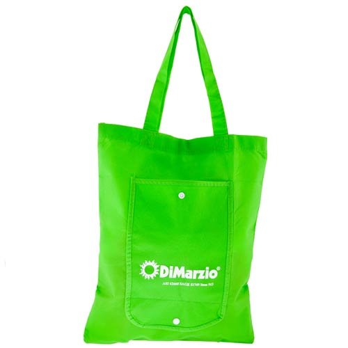 Non-Woven Fold-Up Tote Lime Green