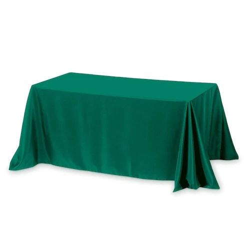 Throw Style 4-Sided Table Cover - 6FT Kelly Green