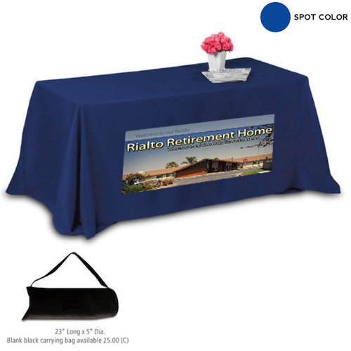 Throw Style 4-Sided Table Cover - 8FT (4 Color Process)
