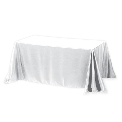 Fitted Style 4-Sided Table Cover - 6FT White