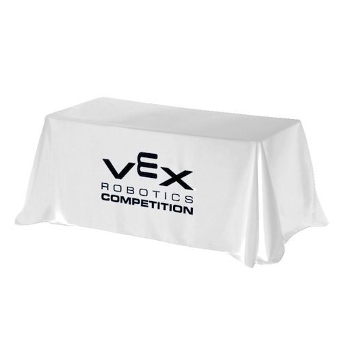 Throw Style 3-Sided Table Cover - 6FT