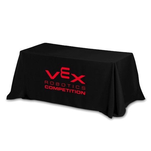Throw Style 3-Sided Table Cover - 6FT (4 Color Process)