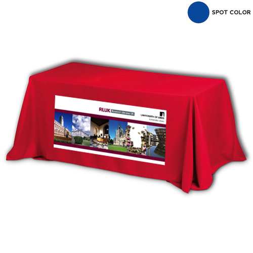 Throw Style 3-Sided Table Cover - 8FT (4 Color Process)